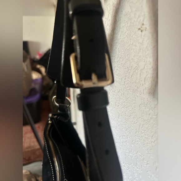 Gorgeous Black Vintage Suede Dooney & Burke - Picture 2 of 9